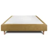 Sommeil De Plomb Sommier Tapissier Tissu Jaune 150x190 H35cm Hot