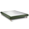 Sommeil De Plomb Sommier Tapissier Tissu Vert 140x200 H29cm