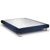 Sommeil De Plomb Sommier Tapissier Velours Bleu 150x200 H29cm