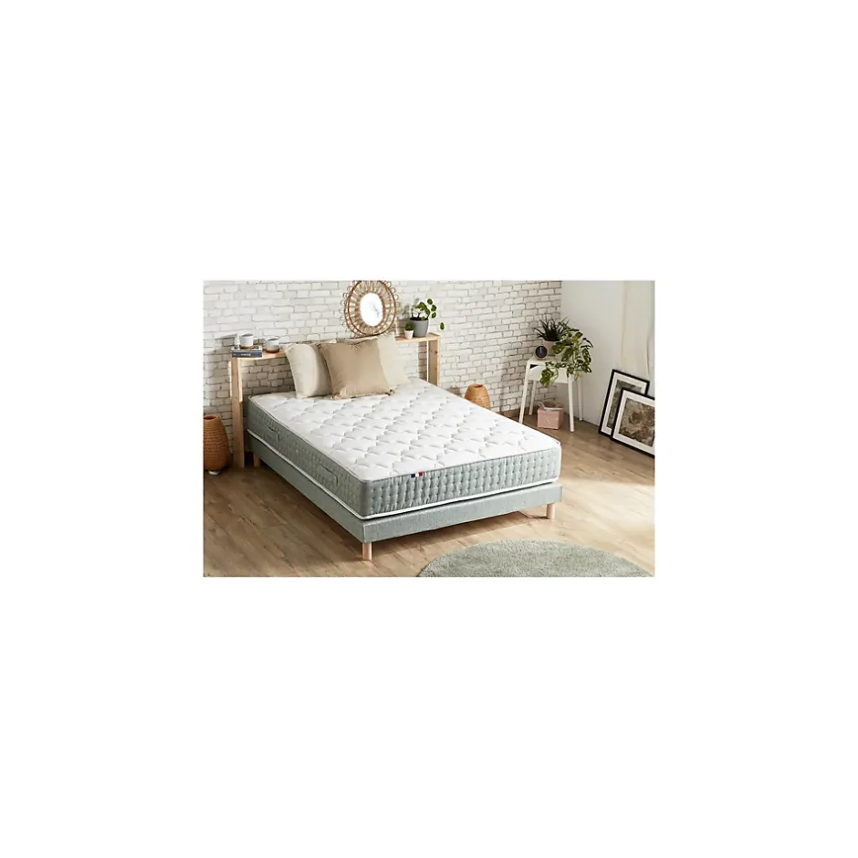 Idliterie Sommier tapissier vert celadon 160x200 Outlet