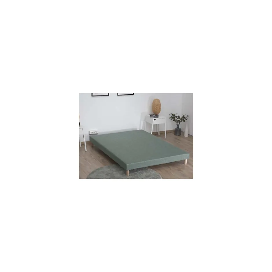 Idliterie Sommier tapissier vert celadon 160x200 Outlet