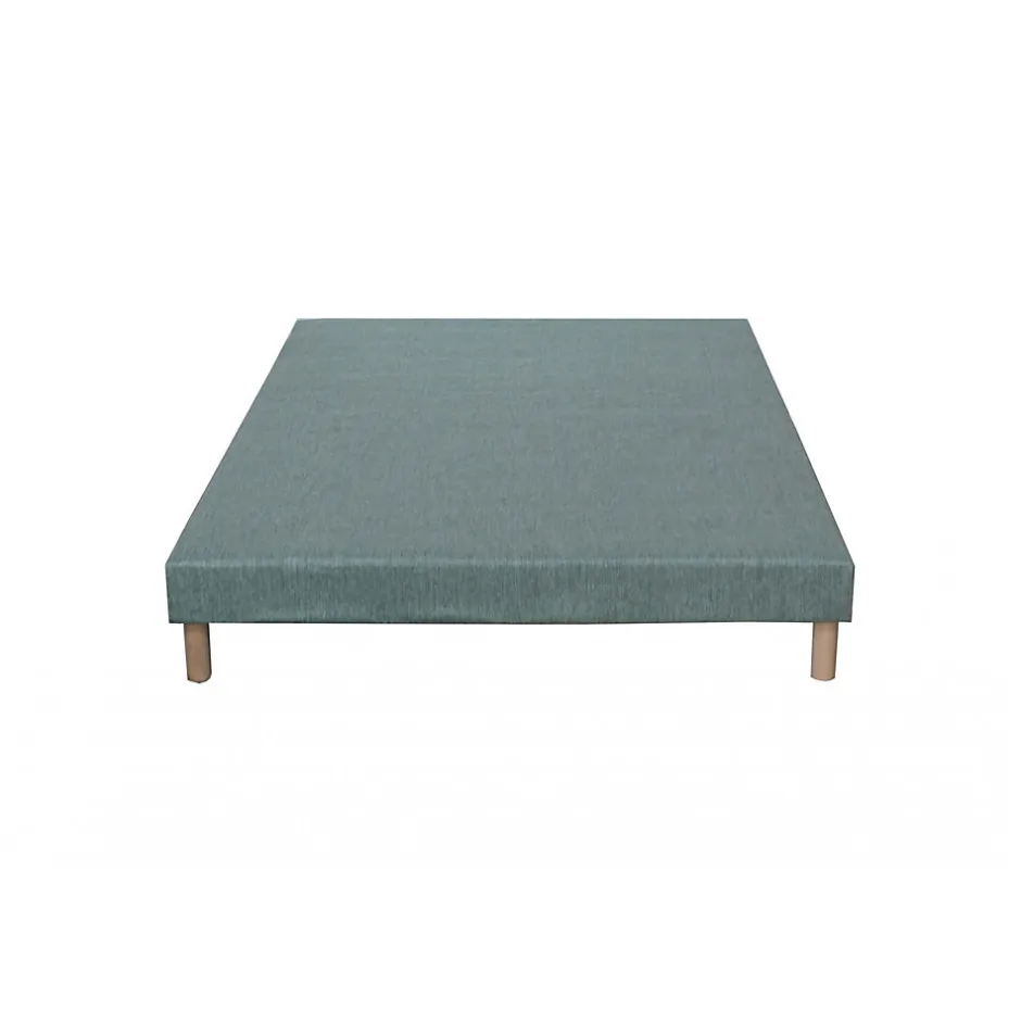 Idliterie Sommier tapissier vert celadon 140x190