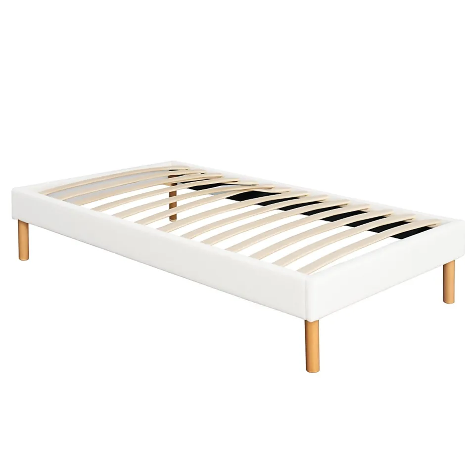 King Of Dreams Sommier tapissier 90x200 cm - 20 cm - soutien ferme - confort optimal - usage quotidien - montage rapide - SOMMIER MINA BLANC