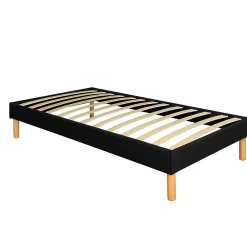 King Of Dreams Sommier Tapissier 70x190 cm - 20 cm - 13 Lattes - Montage Rapide et Facile - Design Moderne et Esthétique - SOMMIER ADRIEN NOIR