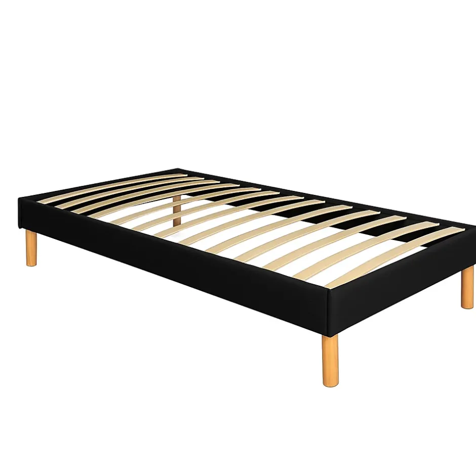 King Of Dreams Sommier Tapissier 70x190 cm - 20 cm - 13 Lattes - Montage Rapide et Facile - Design Moderne et Esthétique - SOMMIER ADRIEN NOIR