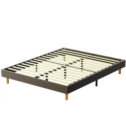 Teeno Sommier Tapissier 160x200cm , 14 lattes, Comfort, Brun
