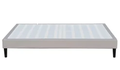 Nuits D'Or Sommier 90x190 - 20 cm - Déhoussable - 13 Lattes - Montage Rapide et Facile - Housse Lavable - Confort Optimal - Opale Gris Outlet
