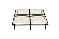 King Of Dreams Sommier 120x200 - cadre a lattes renforce - 9 pieds en metal - hauteur 29 cm - montage facile - confort optimal - usage quotidien