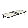 Nuits D'Or Sommier 70x190 - cadre metal - renforcé - confort optimal - montage facile - 6 pieds - 18 lattes 9 mm