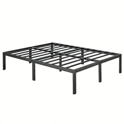 Teeno Sommier 140x190, Cadre de Lit 140x190 cm, Hauteur 36 cm pour Rangement, Plateforme en Métal, Lit 140 x 190 avec Sommier
