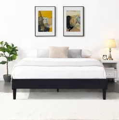 King Of Dreams Sommier 140x190 cm - dehoussable - avec pieds 20 cm - 13 lattes - soutien ferme - confort optimal - usage quotidien Best