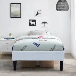 Nuits D'Or Sommier 70x190 cm - déhoussable - pieds 20 cm - 13 lattes - confort optimal - design élégant - usage quotidien