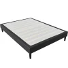 Nuits D'Or Sommier 180x200 cm - Housse lavable - Pieds 20 cm - 2 x 13 lattes - Confort optimal - Usage quotidien - Design moderne