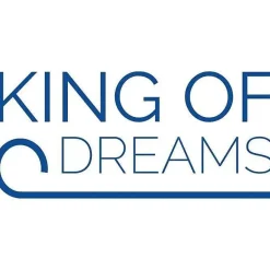 King Of Dreams Sommier 160x200 cm - tapissier - dehoussable - pieds 20 cm - soutien ferme - confort - usage quotidien - litterie