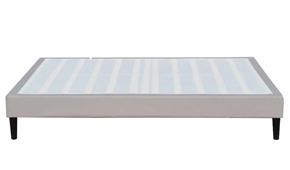 King Of Dreams Sommier 160x200 cm - tapissier - déhoussable - lavable - pieds 20 cm - 2 x 13 lattes - confort optimal - soutien ferme -
