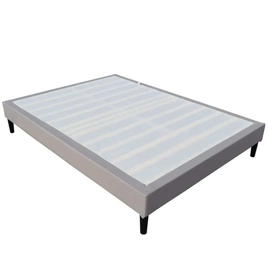 King Of Dreams Sommier 140x200 cm - tapissier dehoussable - pieds 20 cm - 2x13 lattes - soutien ferme - confort optimal - usage quotidien