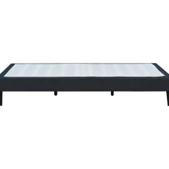 King Of Dreams Sommier 140x200 cm dehoussable noir - pieds 20 cm - 2x13 lattes - soutien ferme - confort optimal - usage quotidien -