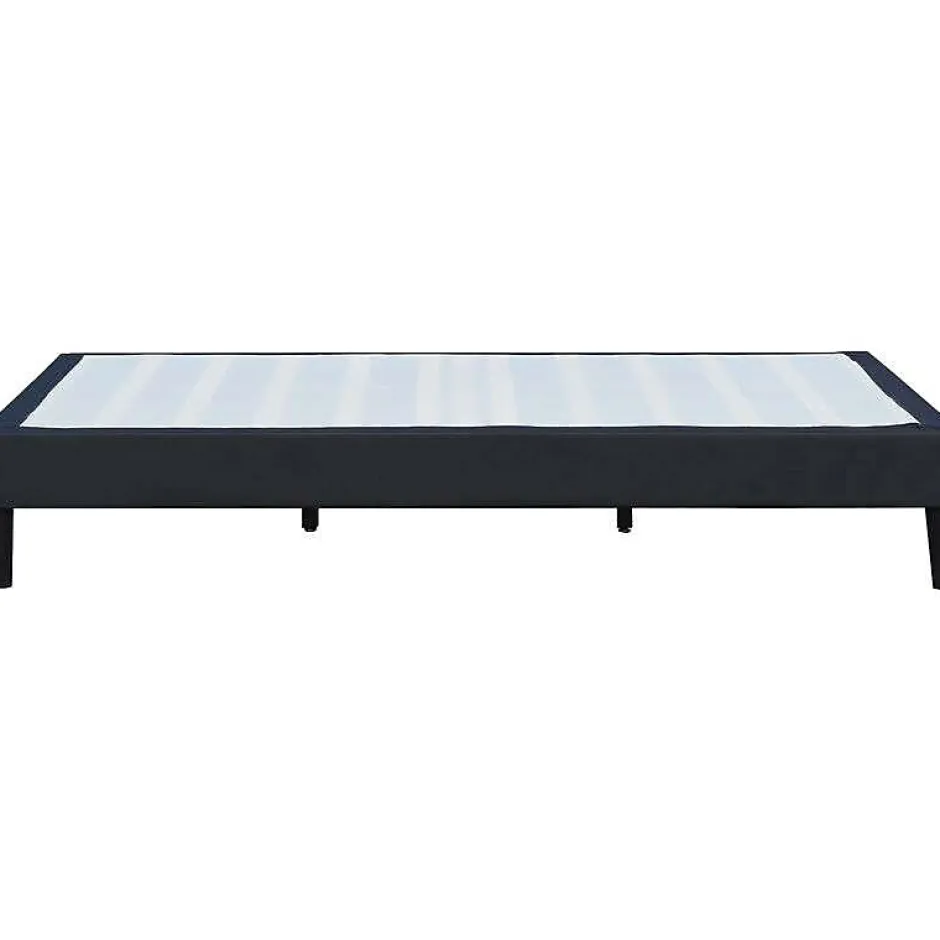 King Of Dreams Sommier 140x200 cm dehoussable noir - pieds 20 cm - 2x13 lattes - soutien ferme - confort optimal - usage quotidien -