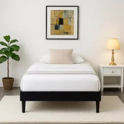 King Of Dreams Sommier 90x190 cm dehoussable noir - pieds 20 cm - 13 lattes - soutien ferme - confort optimal - usage quotidien Clearance