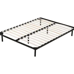Literie Julien Sommier 140x190 cm Metal Solide et Confortable 29 cm - Montage Rapide - Lattes en Bois 14 en 9mm - Epaisseur Metal 1,2 mm - Idéal Online