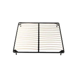 Nuits D'Or Sommier 120x190 cm Metal Solide 29 cm - Confortable - Montage Rapide - Lattes en Bois 14 en 9mm - Epaisseur Metal 1,2 mm - Idéal p Sale