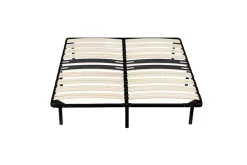 King Of Dreams Sommier 120x190 noir - cadre a lattes renforce - 9 pieds - hauteur 29 cm - montage facile - confort optimal Online
