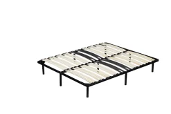 King Of Dreams Sommier 120x190 noir - cadre a lattes renforce - 9 pieds - hauteur 29 cm - montage facile - confort optimal Online