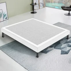 Materassiedoghe Sommier 160x200 Tapissier Déco Couleur Blanc Resistant Jusqu'à 120 Kg Par Personne Sale