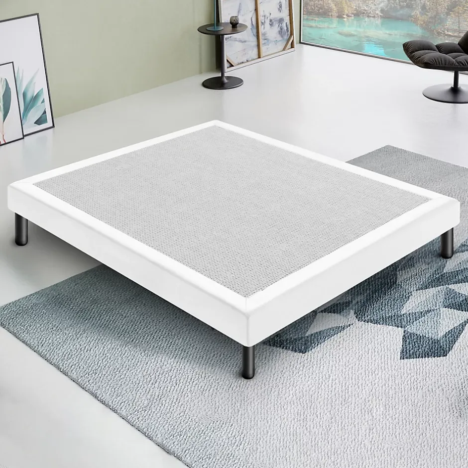 Materassiedoghe Sommier 160x200 Tapissier Déco Couleur Blanc Resistant Jusqu'à 120 Kg Par Personne Sale