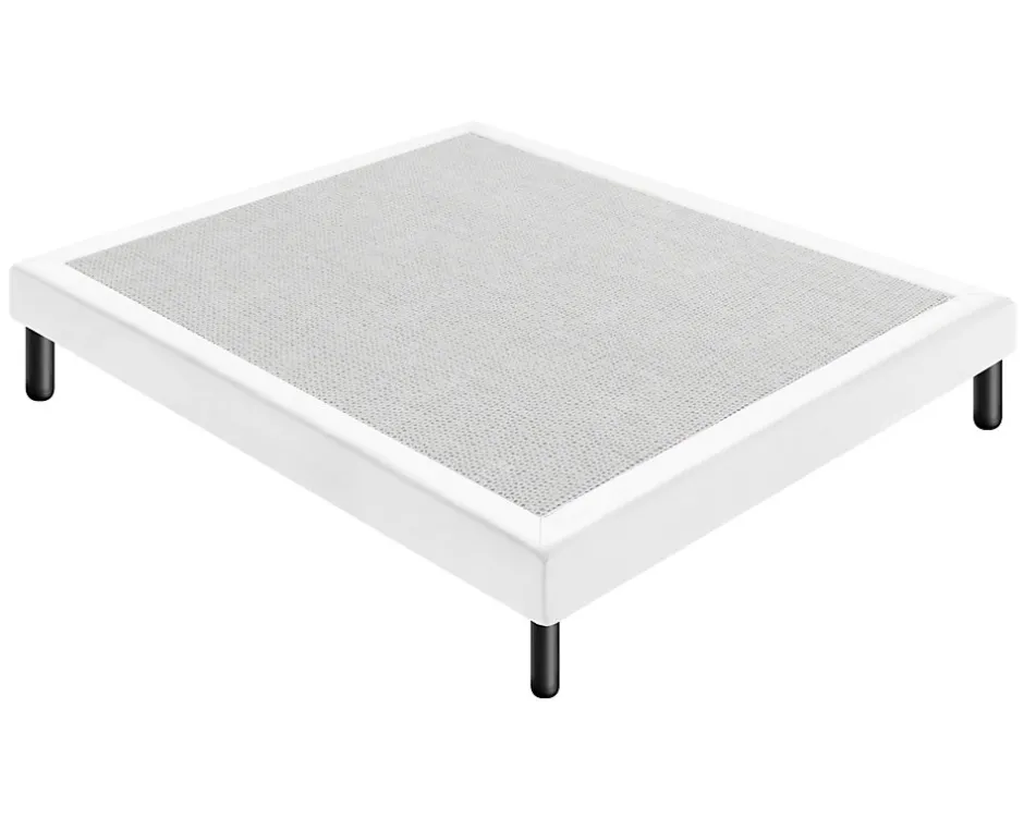 Materassiedoghe Sommier 160x190 Tapissier Déco Couleur Blanc Resistant Jusqu'à 120 Kg Par Personne