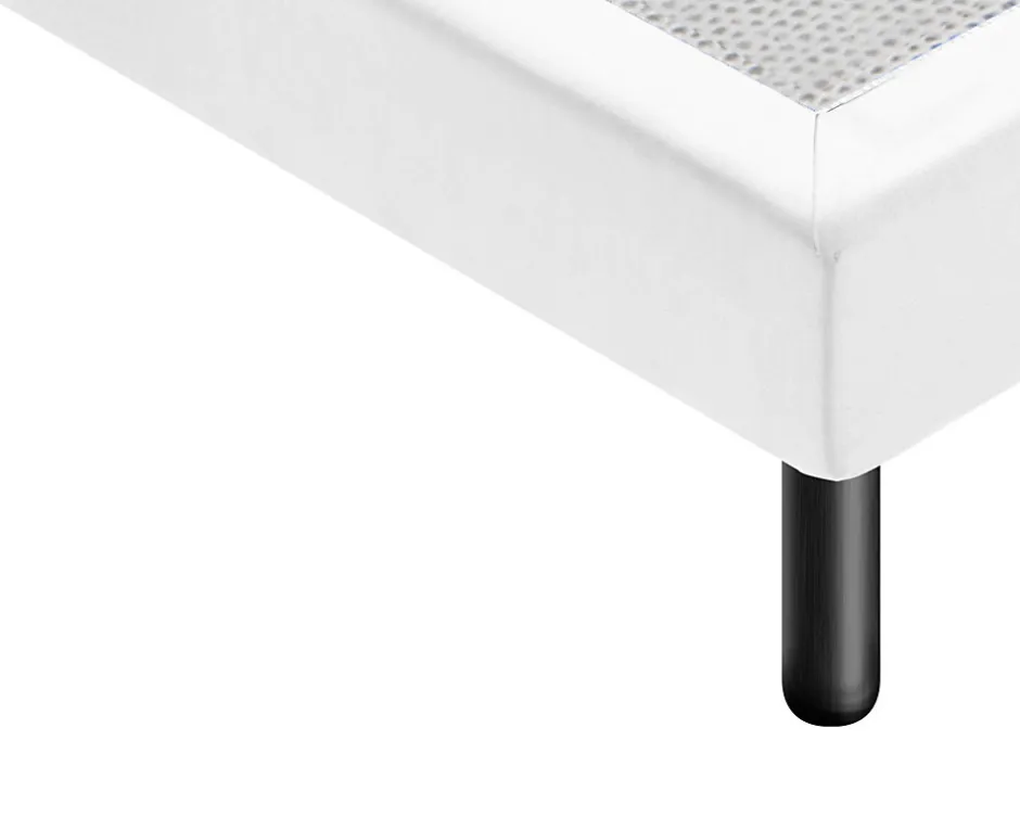 Materassiedoghe Sommier 160x190 Tapissier Déco Couleur Blanc Resistant Jusqu'à 120 Kg Par Personne