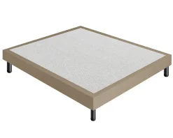 Materassiedoghe Sommier 90x200 Tapissier Déco Couleur Beige Resistant Jusqu'à 120 Kg Par Personne