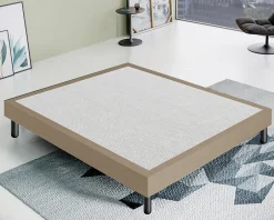 Materassiedoghe Sommier 120x200 Tapissier Déco Couleur Beige Resistant Jusqu'à 120 Kg Par Personne