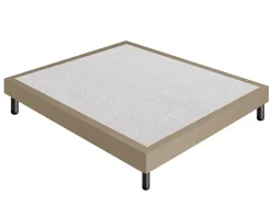 Materassiedoghe Sommier 160x200 Tapissier Déco Couleur Beige Resistant Jusqu'à 120 Kg Par Personne Discount