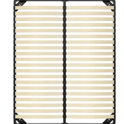 Teeno Sommier 160x200cm, 2x20 Lattes, Lit avec Sommier à Lattes Sale
