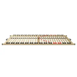 Meublorama Sommier ZITTARO 28 lattes 70x200 cm Finition chene et noir Confort et robustesse Clearance