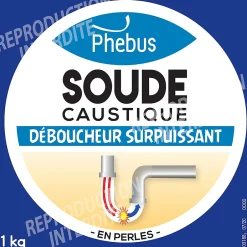Phebus Soude caustique déboucheur surpuissant en perles 1kg Clearance