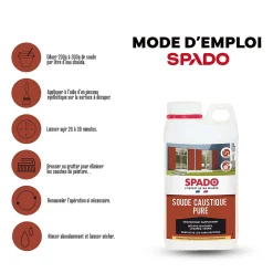 Spado Soude caustique formule pure 99,9% 1kg Clearance
