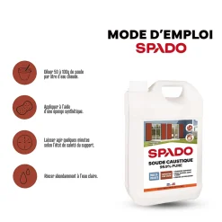 Spado Soude caustique formule pure 99,9% 4kg Online