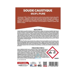 Spado Soude caustique formule pure 99,9% 4kg Online