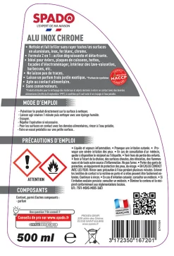 Spado nettoyant alu inox chrome 2 en 1 500ml