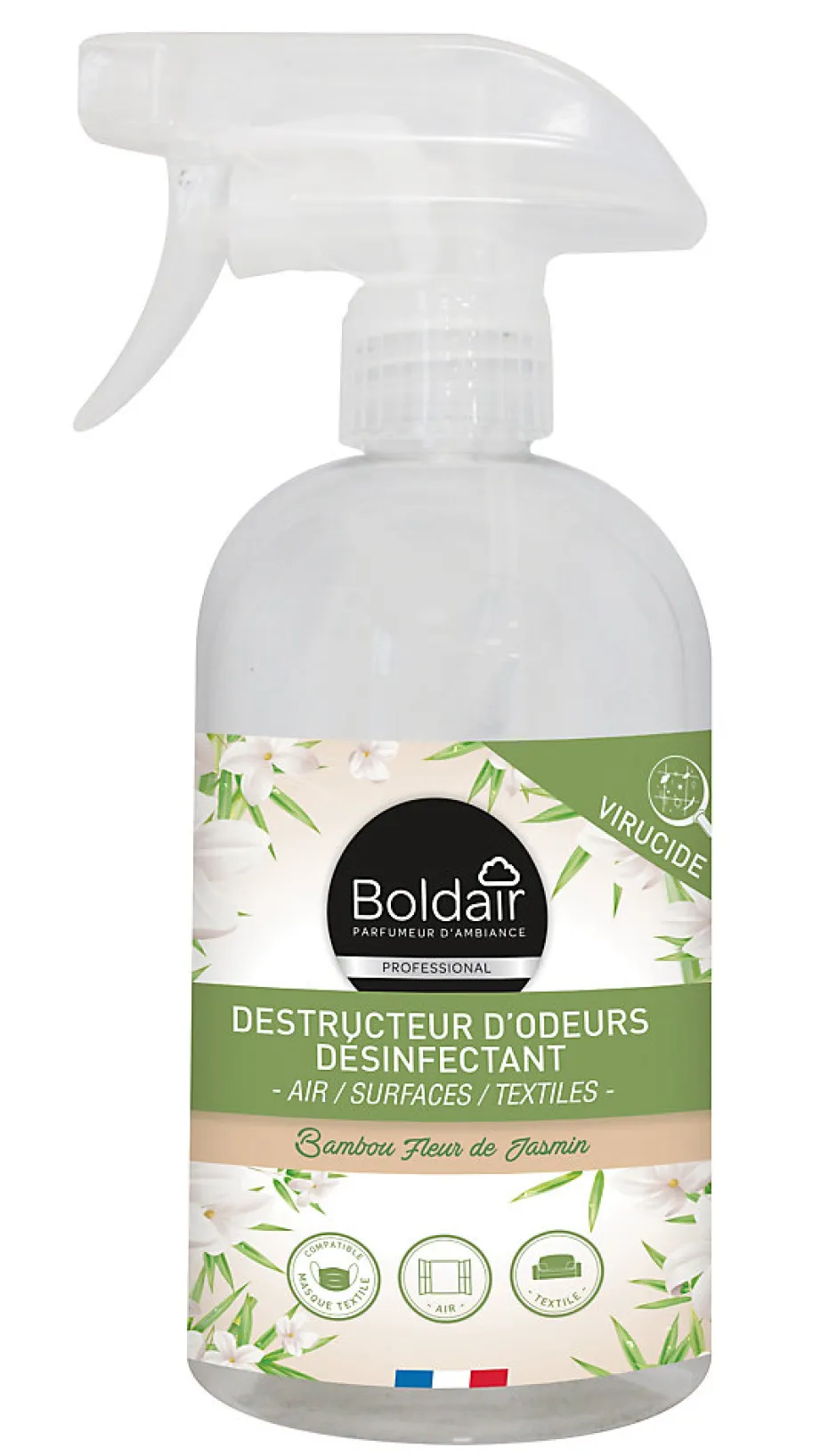 Boldair Spray destructeurs d'odeurs désinfectant 500ml