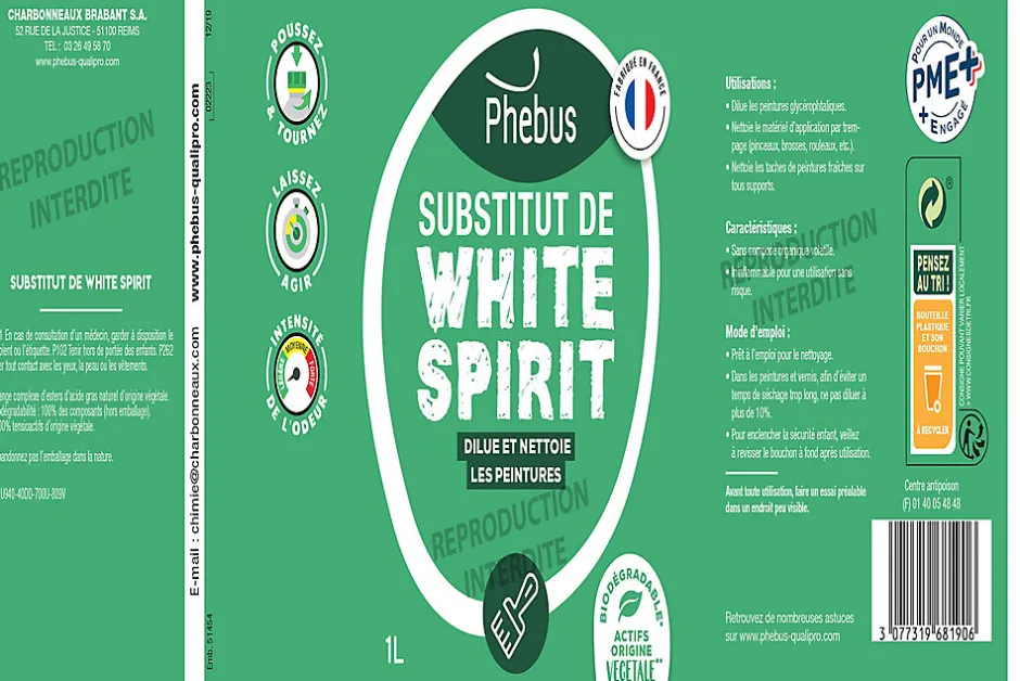 Phebus Substitut de white spirit 1 litre