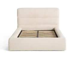 Lisa Design Sunset - lit coffre - 140x190 cm - sommier inclus - en fausse fourrure - Clearance