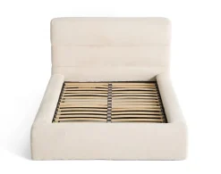Lisa Design Sunset - lit coffre - 140x190 cm - sommier inclus - en fausse fourrure - Clearance