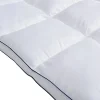 Vente-unique Surconfort de matelas anti-acariens 2 places - 160 x 200 cm - Enveloppe satin 120 fils/cm2 - garnissage 1000gr/m2 - Blanc Sale