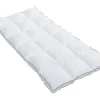 Vente-unique Surconfort de matelas anti-acariens 1 place - 90x 190 cm - Enveloppe satin 120 fils/cm2 - garnissage 1000gr/m2 - Blanc passepoil Clearance