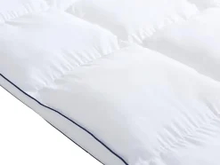 Vente-unique Surconfort de matelas anti-acariens 1 place - 90x 190 cm - Enveloppe satin 120 fils/cm2 - garnissage 1000gr/m2 - Blanc passepoil Clearance