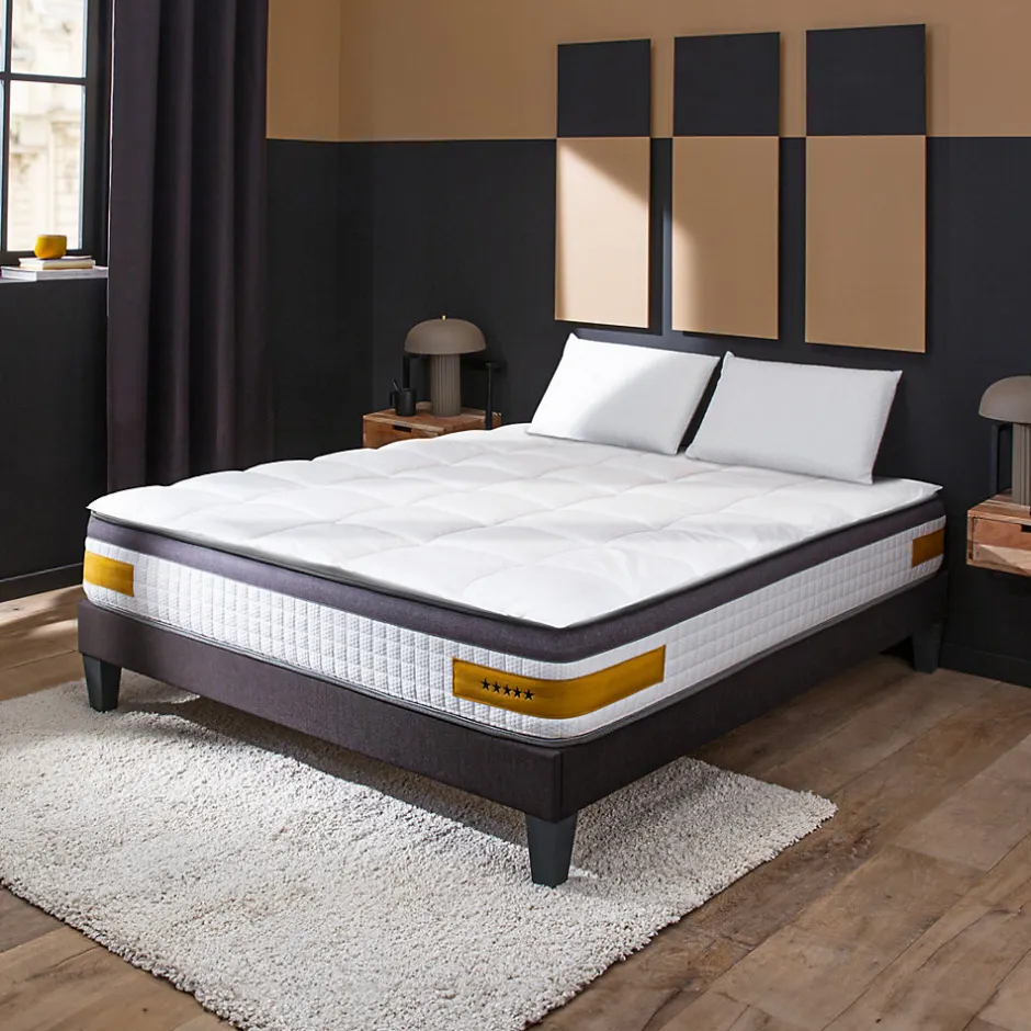Bellecour Surmatelas 6 cm Tranquilité 160x200 cm Duvet et plumettes de canard neuf