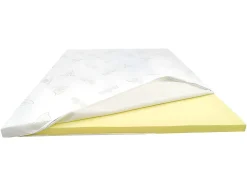 Vente-unique Surmatelas 140 x 190 cm luxe mémoire de forme coutil aloe vera ép.5cm - LACETO de NATUREA Outlet